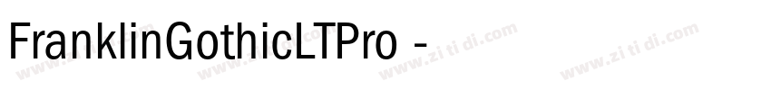 FranklinGothicLTPro 字体转换